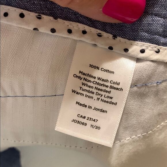 Talbots Blue Bermuda Shorts Polished Chambray Style - Picture 8 of 10